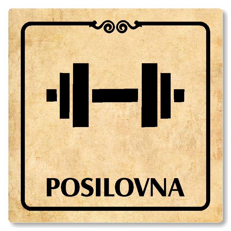 Posilovna, 100x100mm, pergamen, Texas